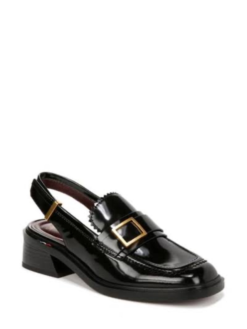 Franco Sarto Gianna Slingback Loafers in Black/Size 7M